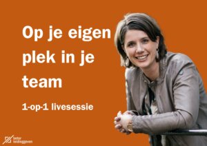 Op je eigen plek in je team